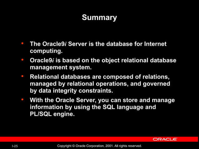 Introduction to Oracle SQL Database Systems.ppt | Free Download