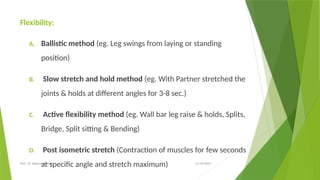 Sports Training Methods for motor qualities | PPTX