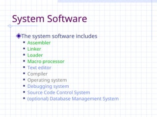 Beck Computer Systems system programming intro lelend beck book course | PPT