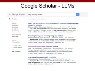 Google Scholar - LLMs
 