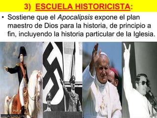 IdealistaBásicamente existen cuatro escuelas interpretativas del contenido del Apocalipsis, a saber: