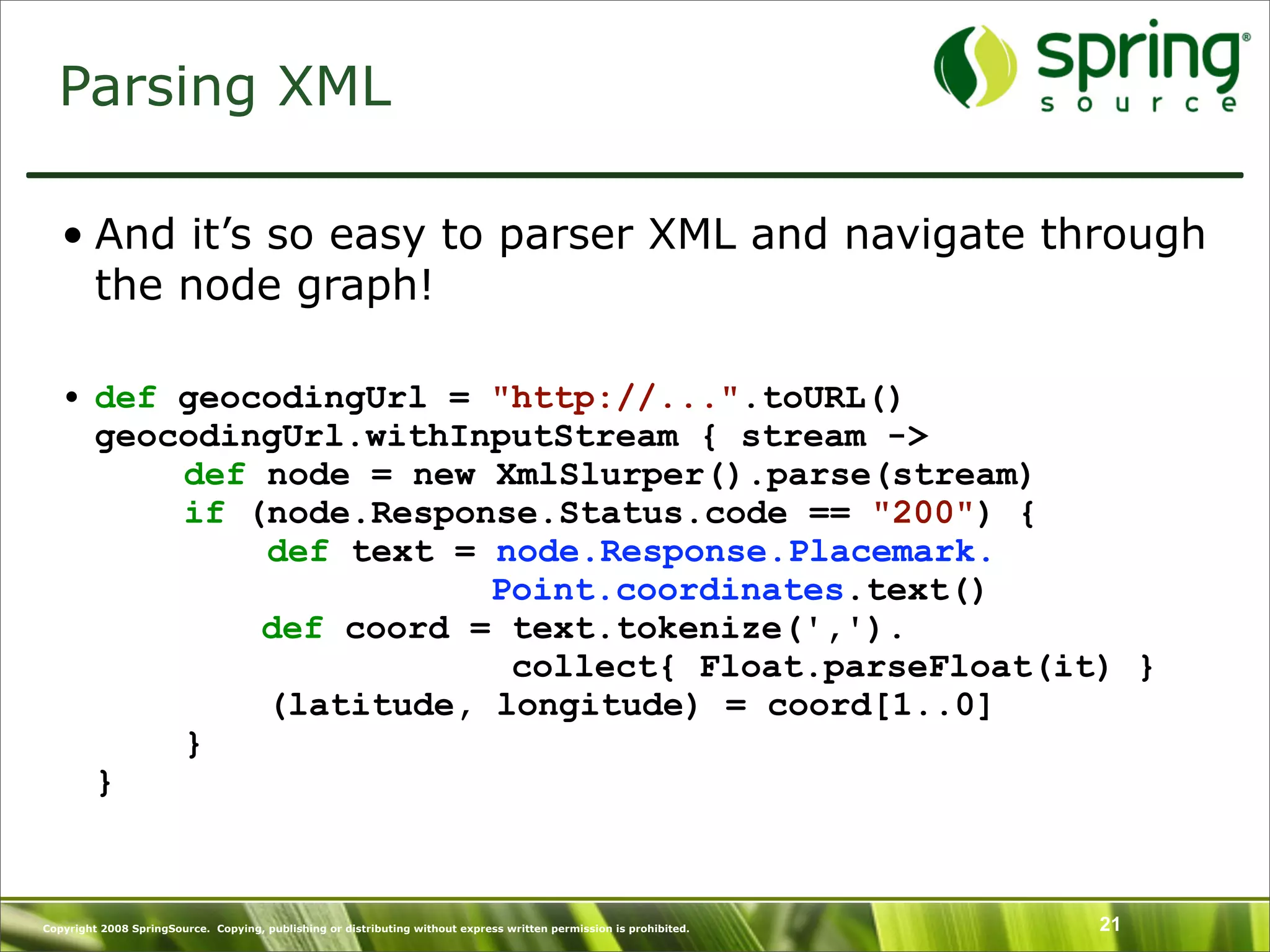 Introduction to Groovy and what's New in Groovy 1.6 - SpringOne Europe 2009