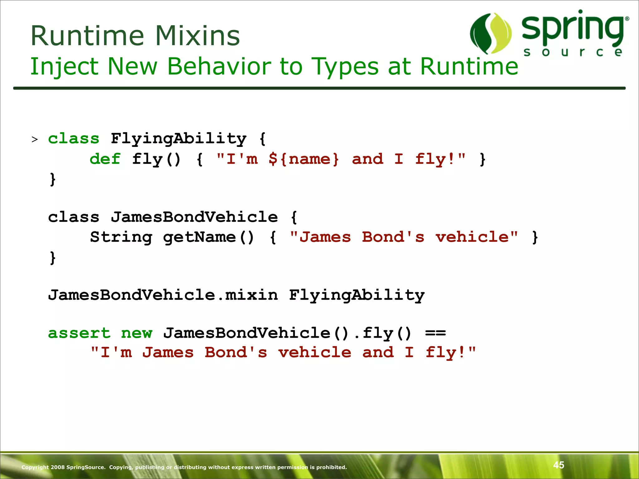Introduction to Groovy and what's New in Groovy 1.6 - SpringOne Europe 2009