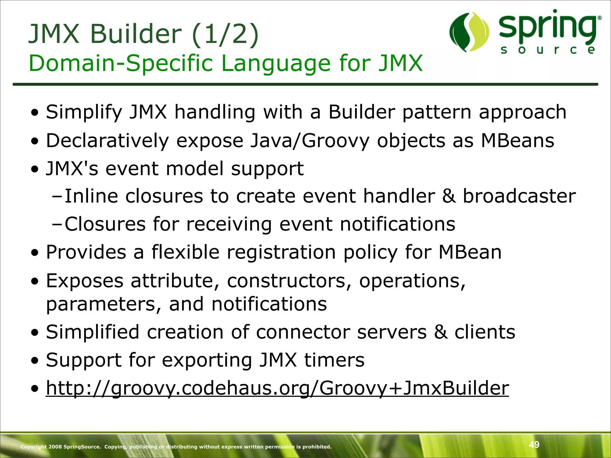 Introduction to Groovy and what's New in Groovy 1.6 - SpringOne Europe 2009