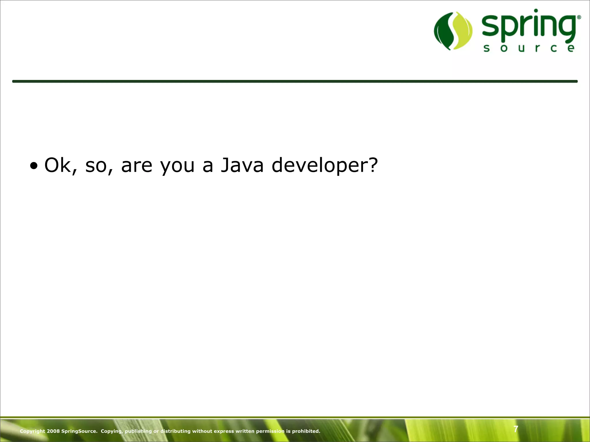 Introduction to Groovy and what's New in Groovy 1.6 - SpringOne Europe 2009