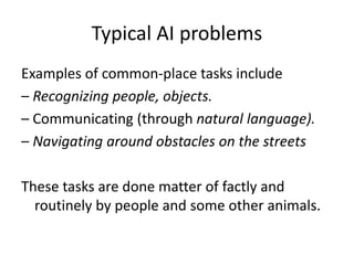 Intro artificial intelligence | PPTX