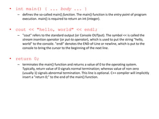 Introduction Of C++ | PPTX
