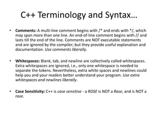 Introduction Of C++ | PPTX