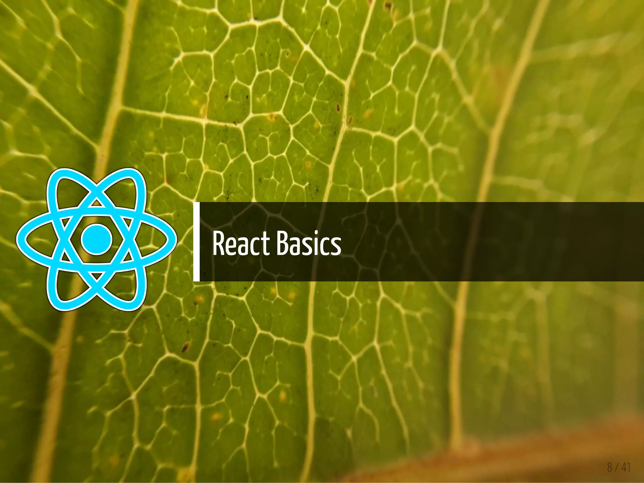 React Basics
8 / 41
 