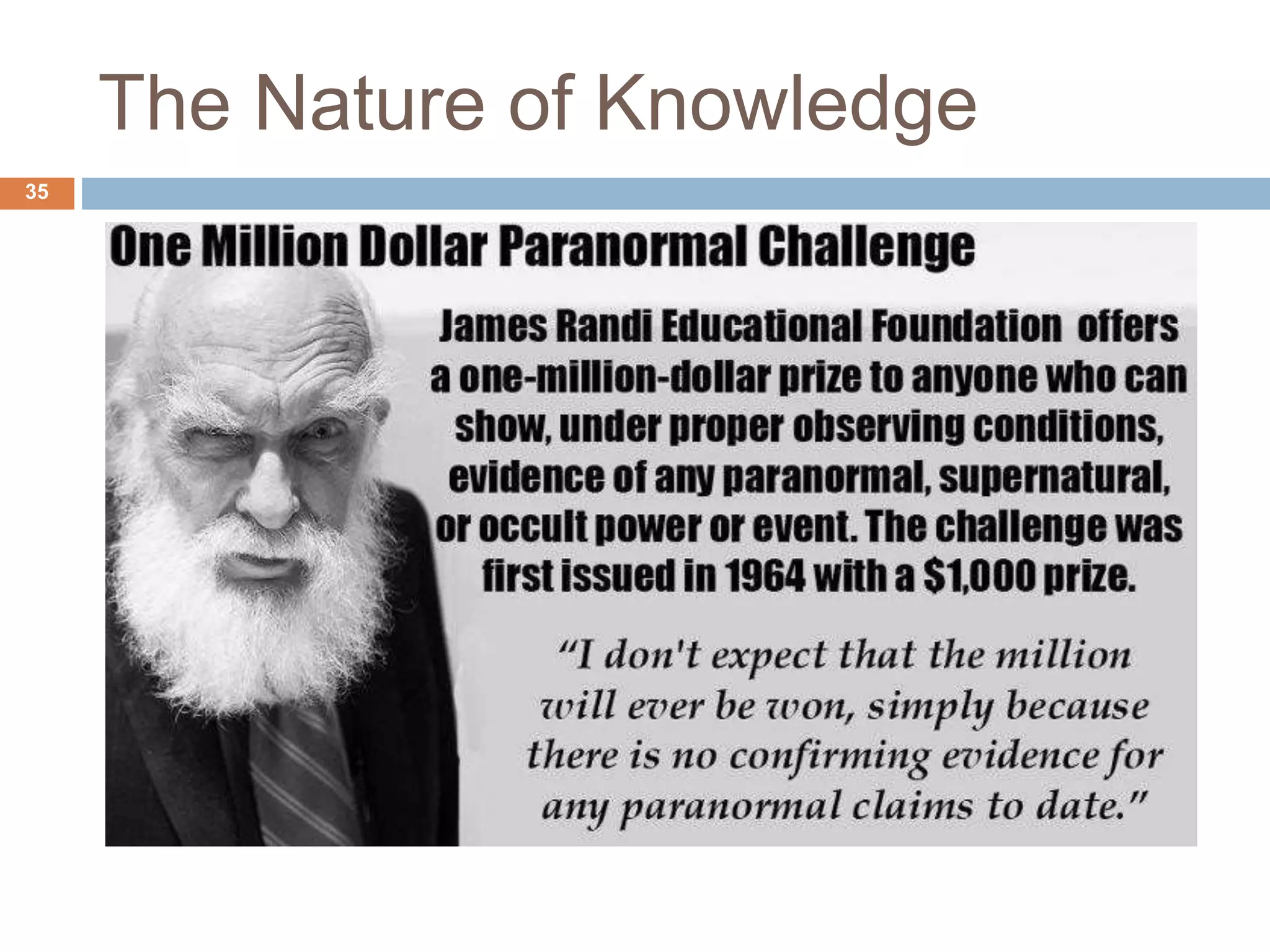 The Nature of Knowledge
35
 