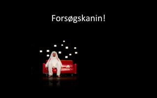 Forsøgskanin!	
  
 