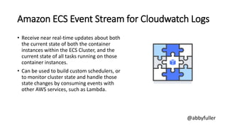 intro elastic container service amazon aws | PDF