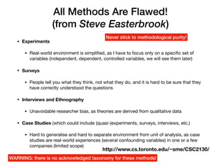 Empirical Methods in Software Engineering - an Overview | PDF