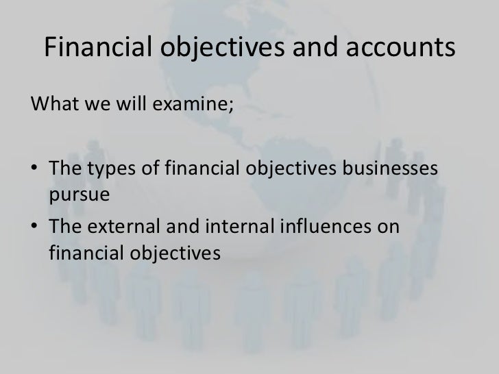 Intro financial objectives