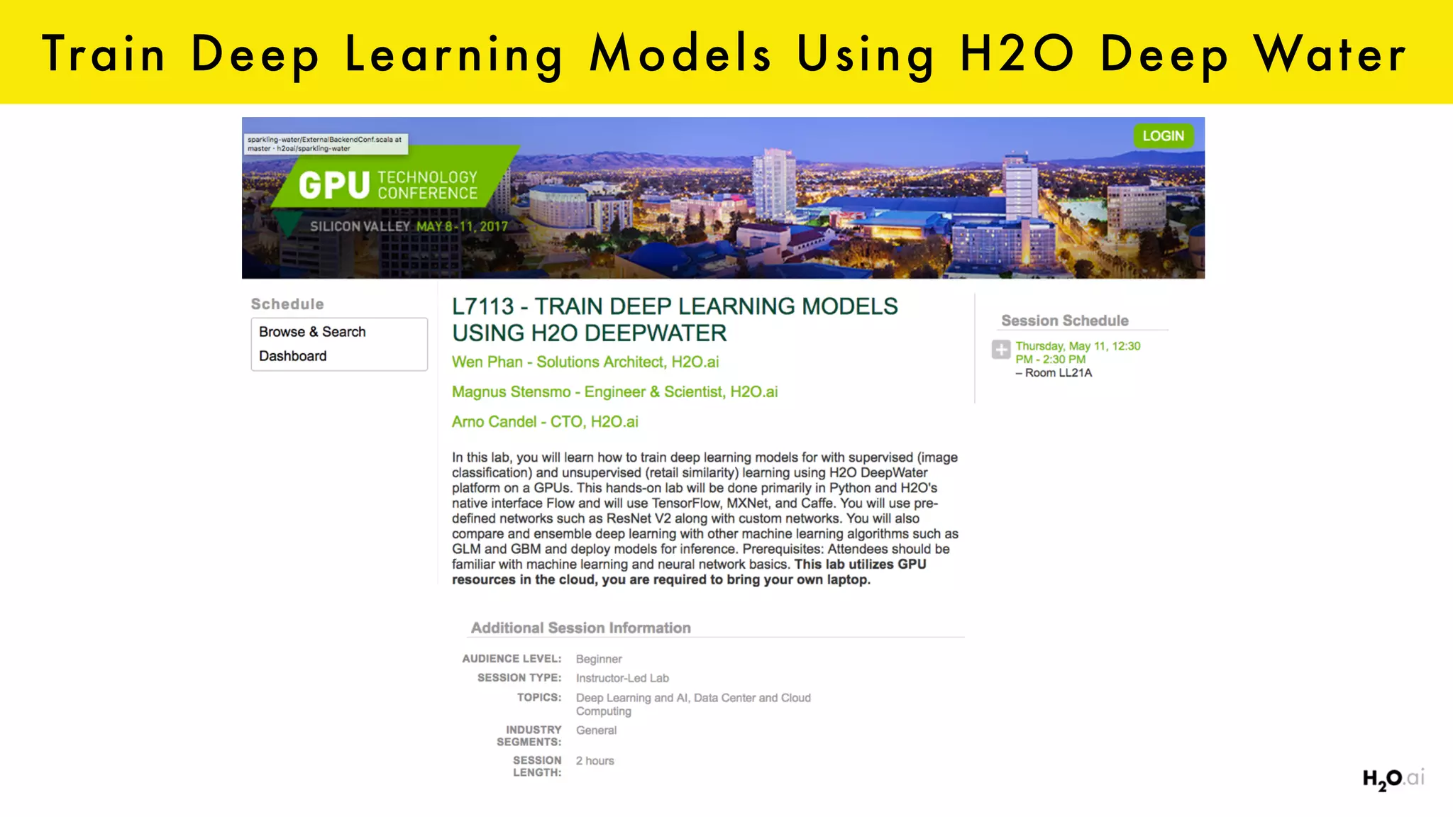Train Deep Learning Models Using H2O Deep Water
 