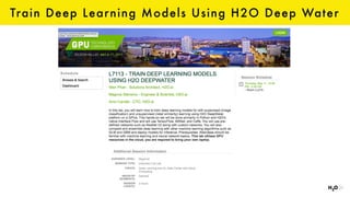 Train Deep Learning Models Using H2O Deep Water
 