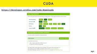 CUDA
https://developer.nvidia.com/cuda-downloads
 