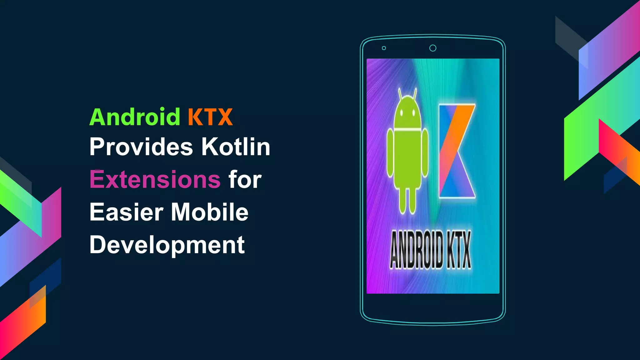 Android KTX
Provides Kotlin
Extensions for
Easier Mobile
Development
 