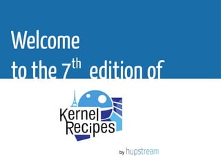 Welcome
to the 7th
edition of
by
 