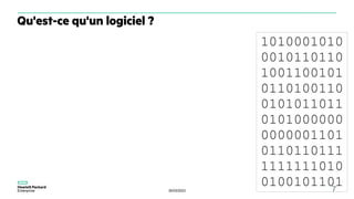 30/03/2023 7
Qu'est-ce qu'un logiciel ?
1010001010
0010110110
1001100101
0110100110
0101011011
0101000000
0000001101
0110110111
1111111010
0100101101
 