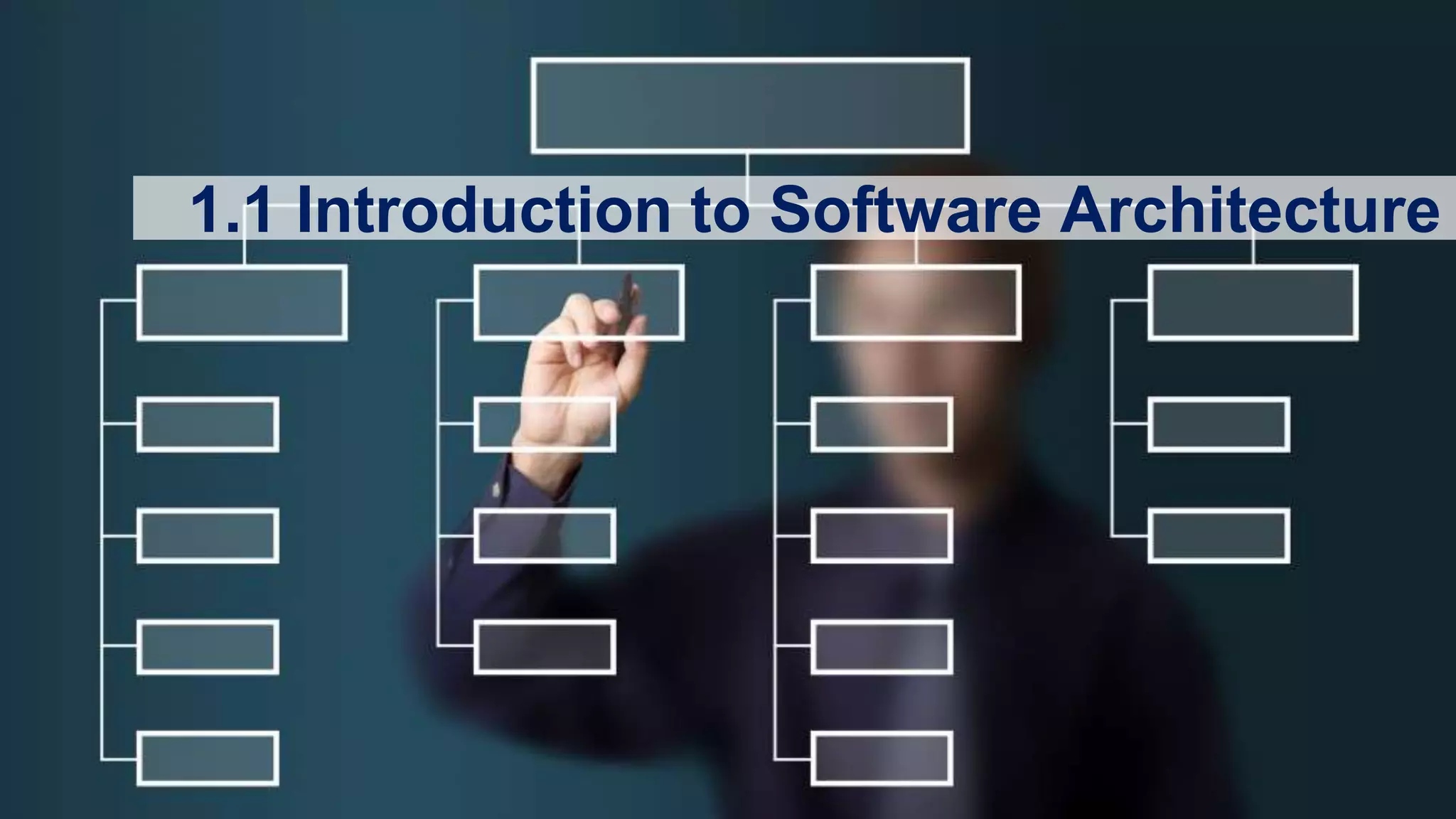 3
1.1 Introduction to Software Architecture
 