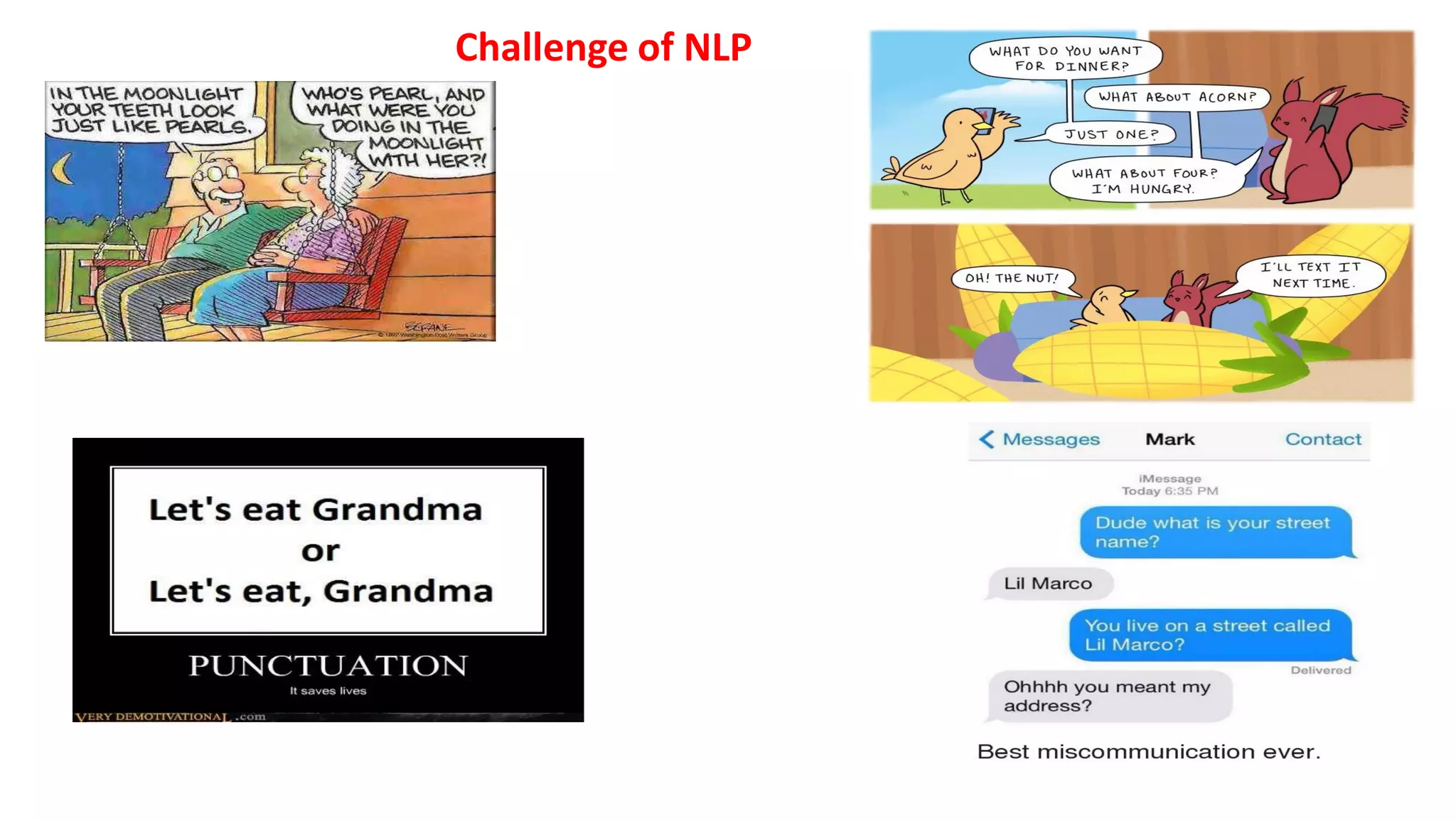Challenge of NLP
 