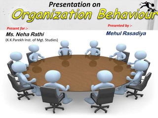 Presentation on

                                              Presented by :-
Present for :-
Ms. Neha Rathi                                Mehul Rasadiya
(K.K.Parekh Inst. of Mgt. Studies)
 