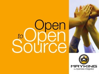 Open
                   Open      to

                  Source
Documento riservato, vietata la pubblicazione
 