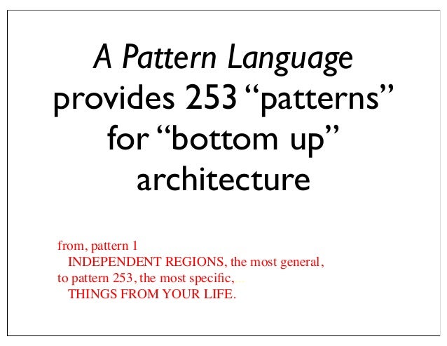 The Pattern Language And Its Enemies | pattern languages an approach to holistic knowledge The Pattern Language And Its Enemies | pattern languages an approach to holistic knowledge