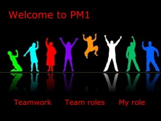 Welcome to PM1 Teamwork Team roles My role 