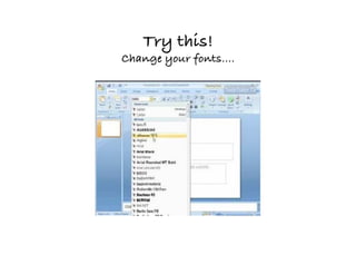 Try this!
Change your fonts….