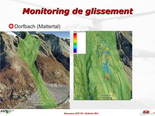 Monitoring de glissement
Dorfbach (Mattertal)

Rencontres ASIT VD - 20 février 2014

 