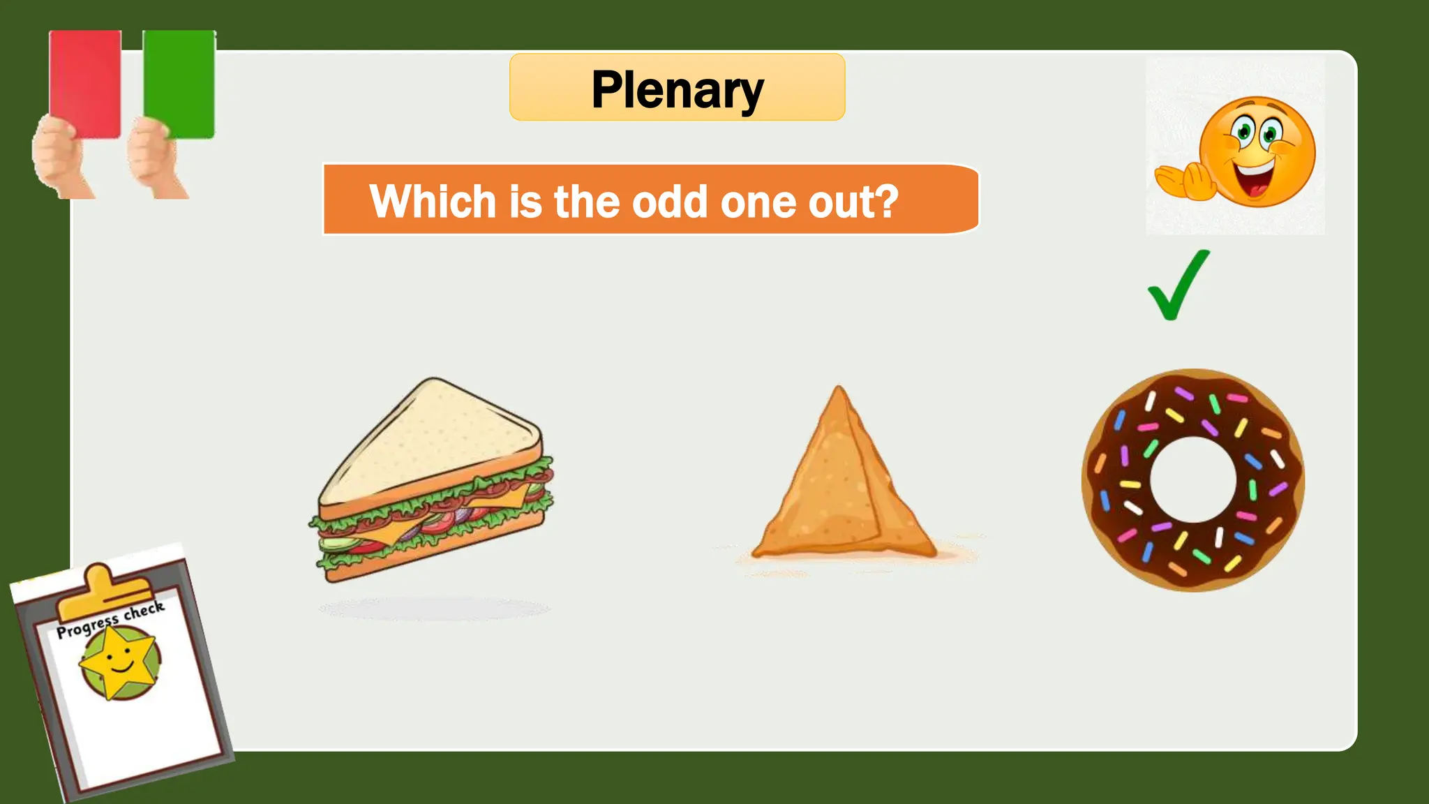 Plenary
Which is the odd one out?
