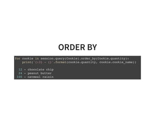 Introduction to SQLAlchemy ORM | PDF