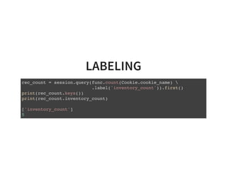 Introduction to SQLAlchemy ORM | PDF