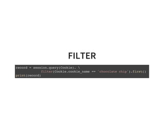 Introduction to SQLAlchemy ORM | PDF