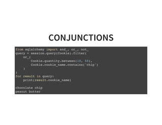 Introduction to SQLAlchemy ORM | PDF