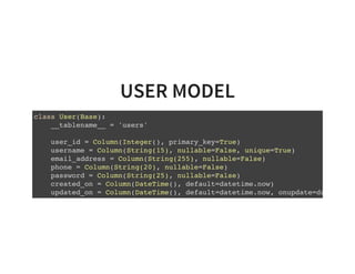 Introduction to SQLAlchemy ORM | PDF