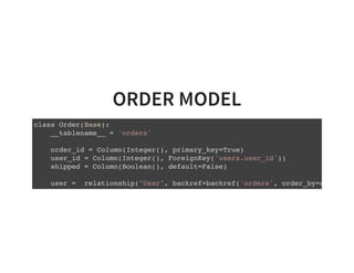 Introduction to SQLAlchemy ORM | PDF