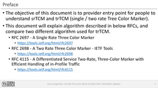Three Color Marker Intro to Single / Two Rate Three Color Marker (srTCM / trTCM) | PDF