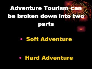 Intro To Adventure Tourism | PPT