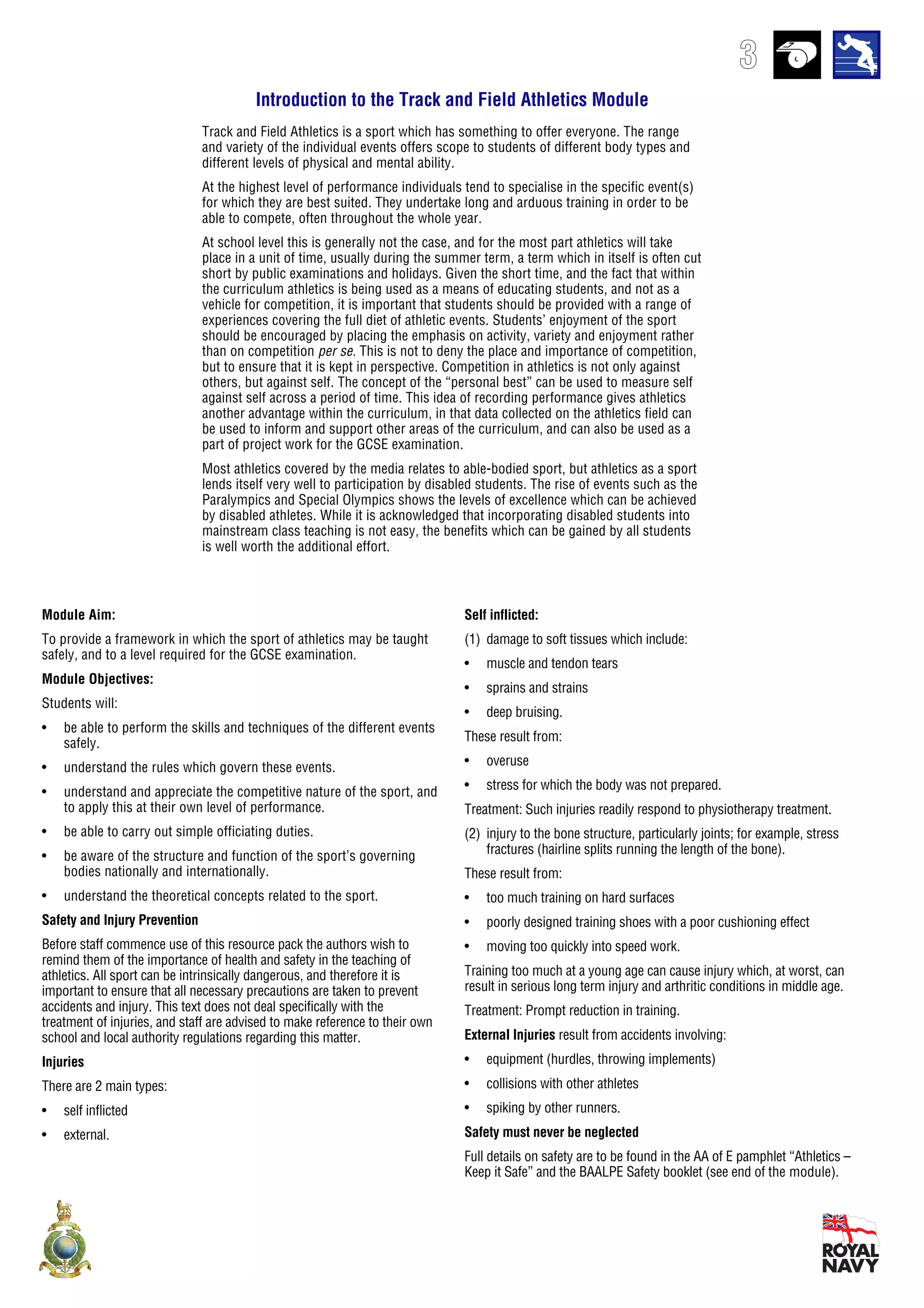 Intro to-athletics-resources | PDF
