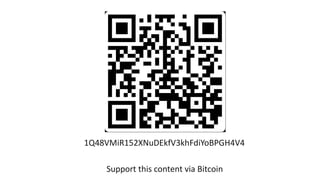 1Q48VMiR152XNuDEkfV3khFdiYoBPGH4V4
Support this content via Bitcoin
 