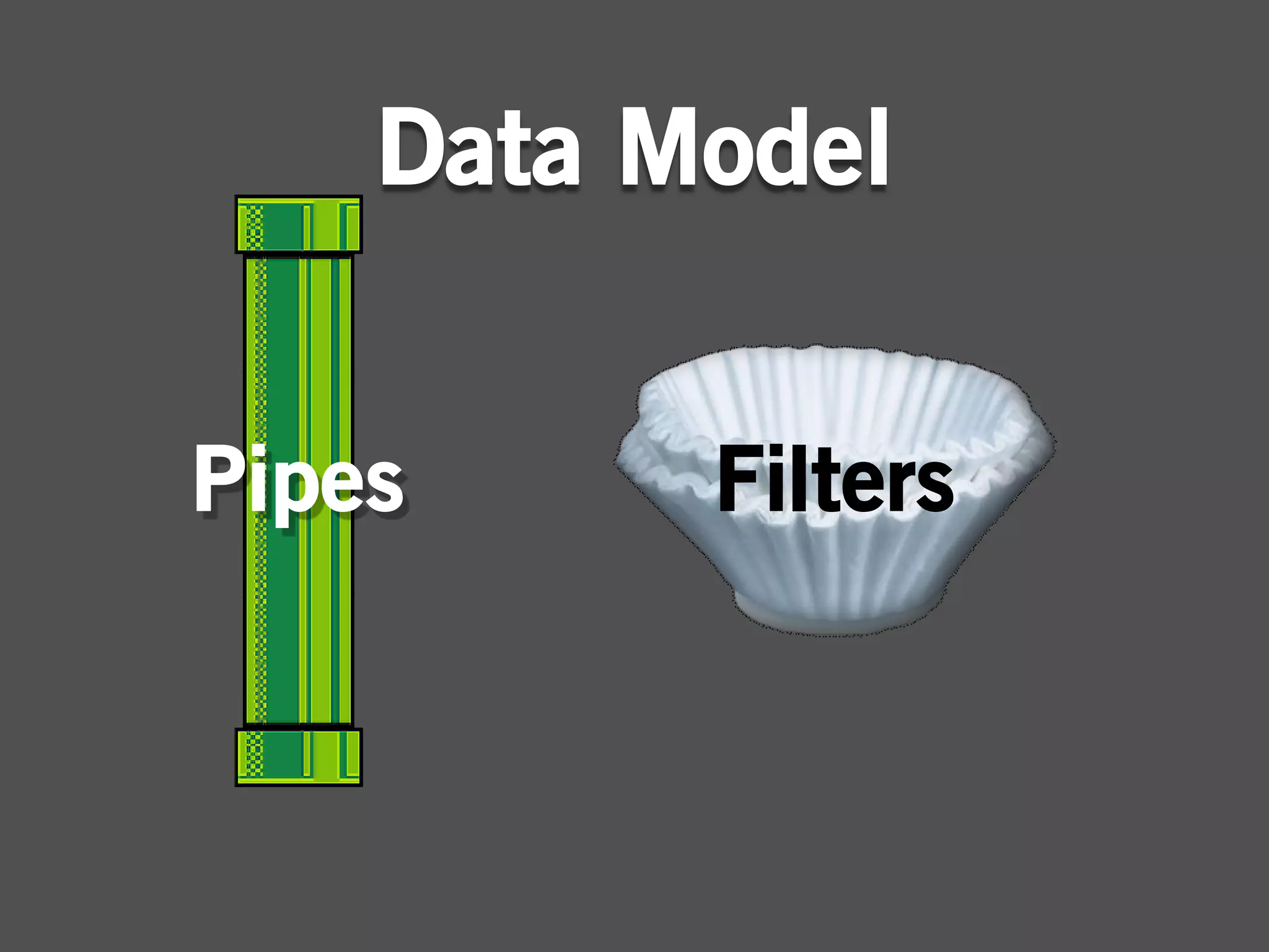 Data Model


Pipes     Filters
 
