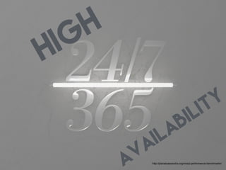 high
availability
http://planetcassandra.org/nosql-performance-benchmarks/
 