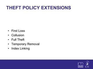 First Loss Policy Examples Intro-to-Commercial-Lines-4-modules-July-2016-ACooper-1.ppt