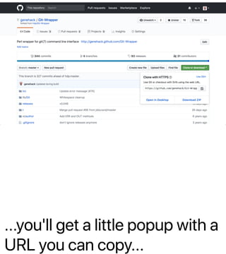 ...you'll get a little popup with a
URL you can copy...
 