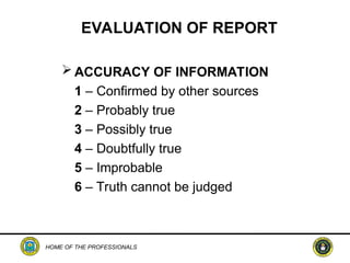 Intelligence Report Rotc Intro-to-Intelligence. ROTC Research Officers Training Corps | PPT