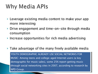 Intro To Media APIs