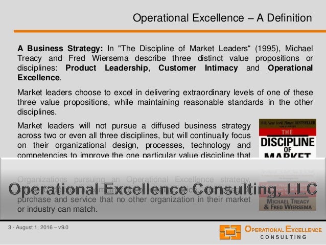 How to achieve Operational Excellence?